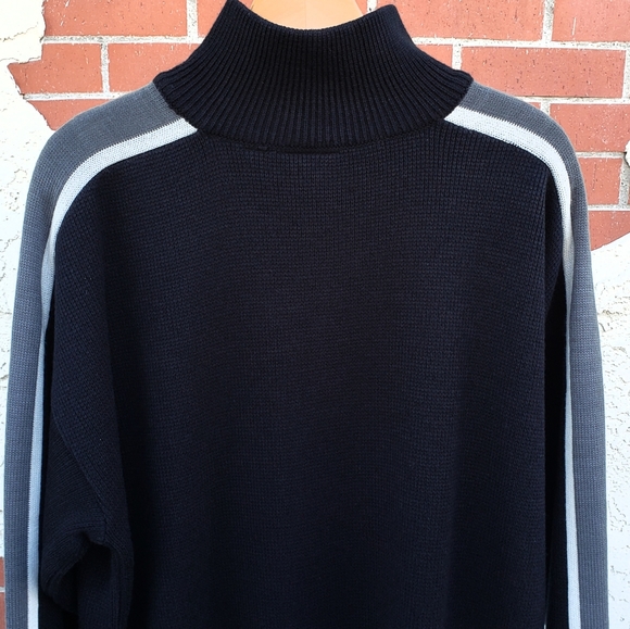 XL tall men BILLABONG 1/4 zip black sweater - Picture 12 of 14